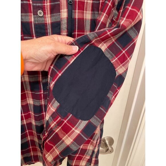 Wrangler ATG Mens 2XL Organic Cotton & Recycled Polyester Red Plaid Button-Up Sh - Picture 2 of 14